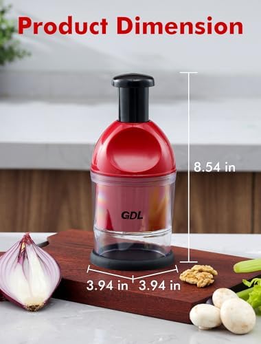 GDL Food Chopper, Manual Slap Vegetable Chopper Onion Dicer, Garlic Mincer - Image 6