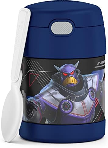 FUNTAINER Kids Food Jar with Spoon, 10oz, Lightyear