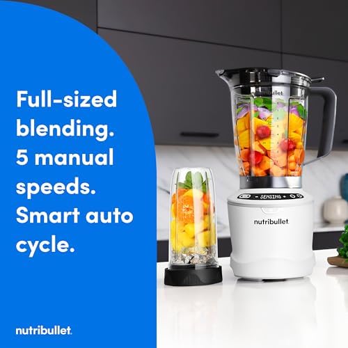 nutribullet® SmartSense Blender Combo, 1400 Watts, Matte White, NBF50700AW - Image 2