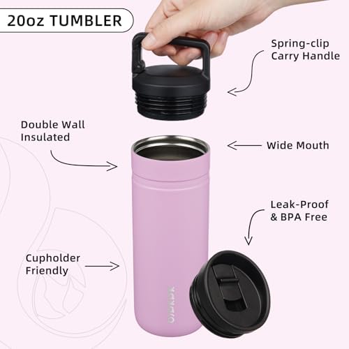 BJPKPK 20 oz Insulated Travel Water Bottle, Coffee Tumbler Stainless Steel - Image 3