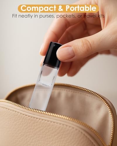 Essential Oil Roller Bottles - 12 Pack Refillable 10ml Glass Roller Bottles - Image 5