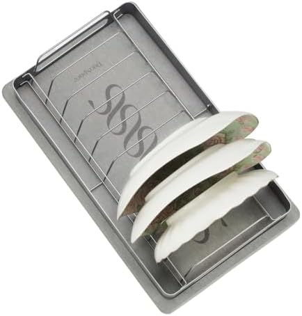 SUS304 Stainless Steel Dish Drying Rack with Diatomite Tray