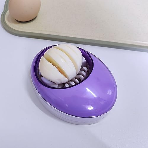 Egg Slicer for Hard Boiled Eggs,Easy to Cut Egg into Slices, Wedge and Dices, Sturdy ABS Body with Stainless Steel Wires,Non-slip Feet,Dishwasher Safe, BPA Free (Green) - Image 4