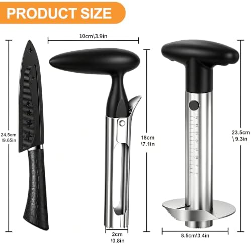 Pineapple Corer and Slicer, Stainless Steel Pineapple Cutter Tool