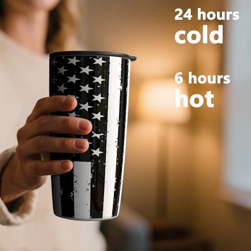 TILUCK 20 oz Insulated Coffee Tumbler with BPA-Free Lid - Image 3
