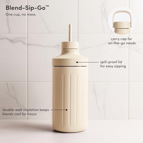 Beast Mega 1200 Stainless Steel Countertop Blender, Sand, 1200W - Image 5