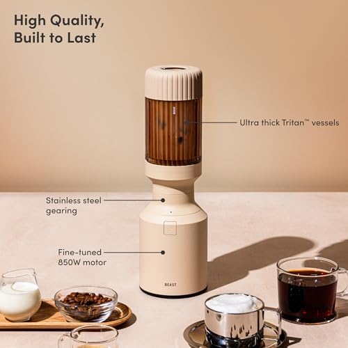 Beast Mighty 850 Plus Personal Blender, XL Vessel, Sand, 850W - Image 3