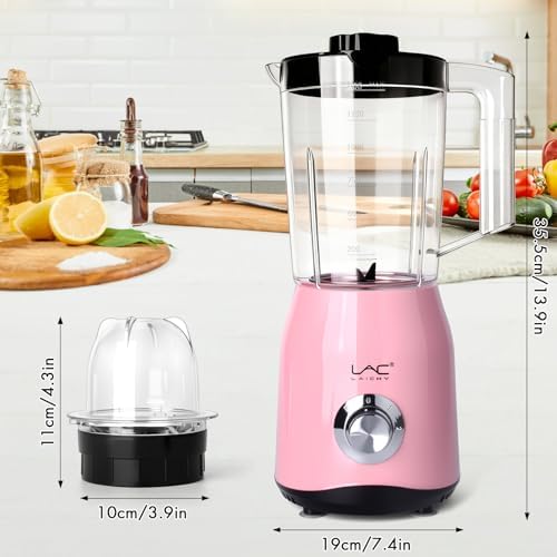 Blender for Smoothies,300W Personal Blender and Grinder Combo for Kitchen with a 54oz Portable Smoothie Cups,Shakes,Juices,Frozen Drinks and a 12oz Coffee Cup with Seal Cover (Pink) - Image 7