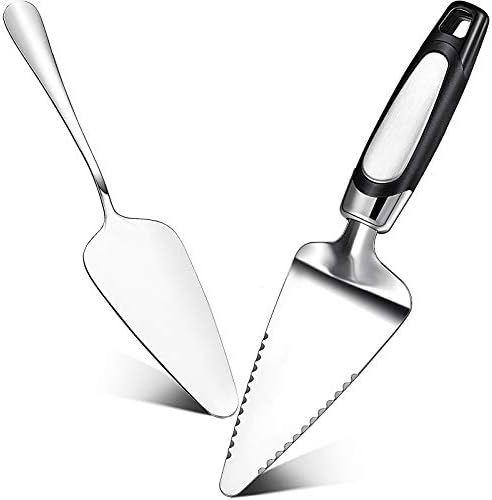 Patelai 2 Pcs Stainless Steel Pie Servers Cake Pizza Cutters, Silvery by Patelai