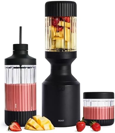 Beast Mega 1200 Plus Countertop Blender, XL Vessel, Carbon Black, 1200W by Unknown