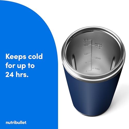 nutribullet Flip Portable Blender with Insulated Cup, Cordless, Matte Indigo, NBPB50350IND - Image 5