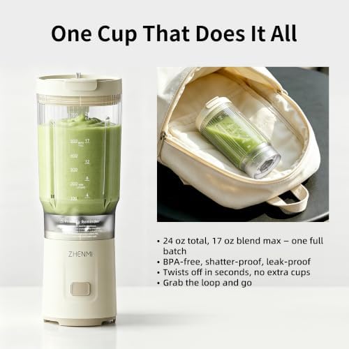 Portable Blender for Smoothies and Shakes with 24oz Blend & Go Cup - Image 4