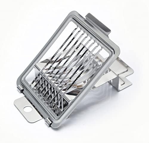Egg Slicer Heavy Duty Egg Cutter Multi-Function Splitter Slicer Stainless Steel Wire Mushroom Tomato Cutting Silver. - Image 5