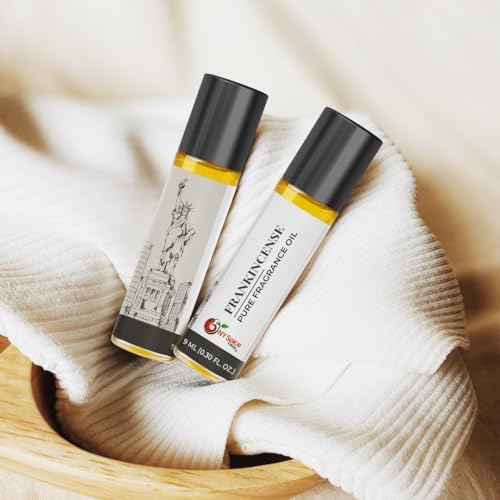 NY Spice Shop Frankincense Musk Fragrance – Pack of 5 Frankincense Musk Oil & Soft Floral Scent – Resinous Aroma Blend with Enduring Aroma Tone – Arabic Musky Perfume Oil for Personal Scent Collection - Image 5