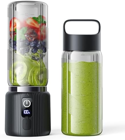 COKUNST Portable Blender, Small Smoothie Blender with LED Display, Black by COKUNST