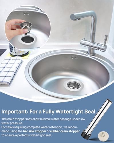 2-inch rv Sink Drain Kit, Bar Sink Drain Strainer Basket Assembly 2 PCS