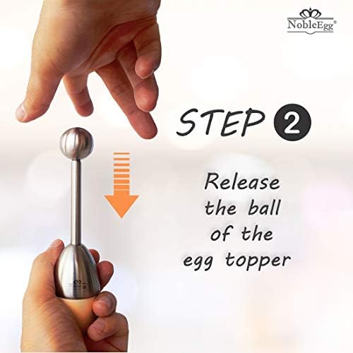 NobleEgg Egg Topper Opener Cracker Tool | Easily Cut and Remove the Top of Soft-Boiled Eggs - Image 3