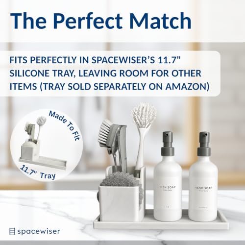 Silicone Sink Caddy – Sponge Dish Brush Holder for Kitchen Sink