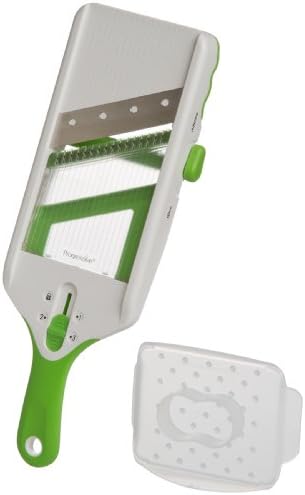 PrepSolutions Adjust-A-Slice & Julienne Mandoline, White & Green – Adjustable Slicer for Fruits and Vegetables - Image 2