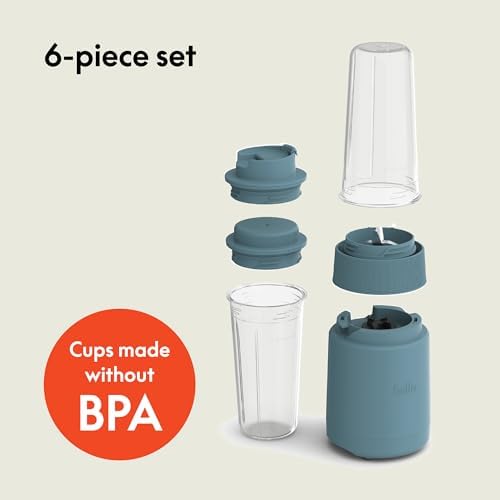 bella Rocket Blender 6-Piece Set with Stacking Cups, Surf - Image 2
