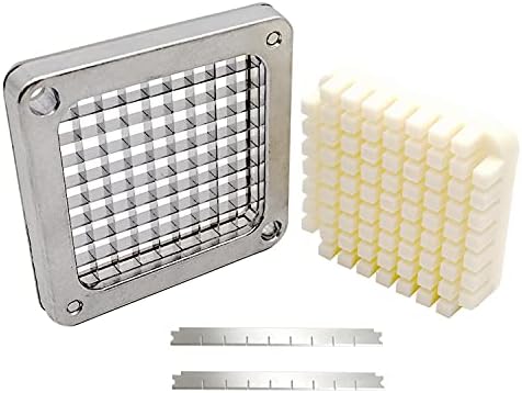 3/8" Stainless Steel Replacement Blade for Commercial Vegetable Chopper Dicer Fruit Cutter, Interchangeable Blade Block Set Pusher Block