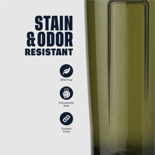 BlenderBottle ProSeries Tritan Shaker Bottle 28 oz Grey/Green - Image 4