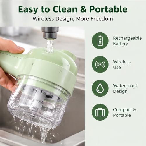 5-in-1 Food Chopper with Container, Multi-Function Vegetable Chopper. - Image 5