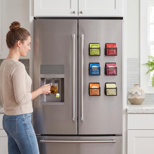 6 Pack Magnetic Tea Bag Organizer, Tea Organizer for Refrigerator