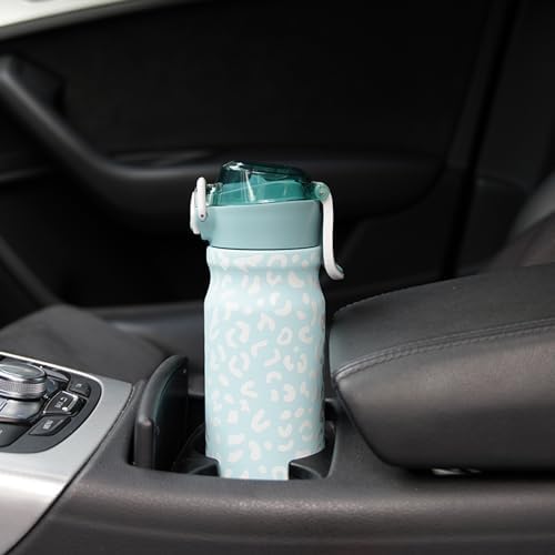 BJPKPK 18 oz Water Bottle with Straw & Handle, Insulated Stainless Flask - Image 5