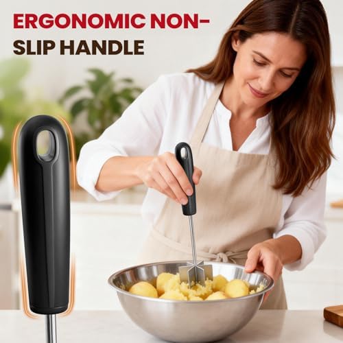 304 Stainless Steel Meat Chopper & Masher, Ground Beef Masher