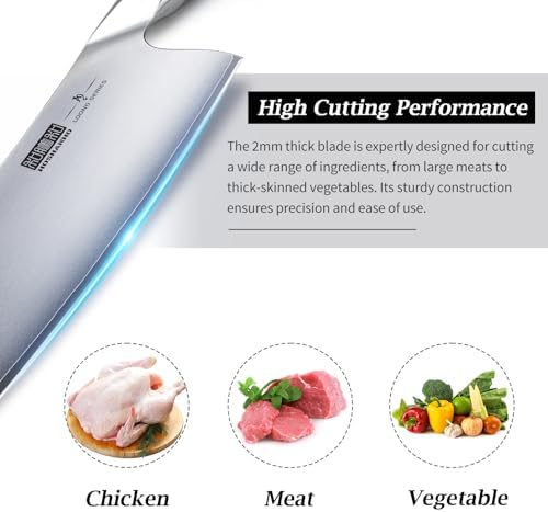 Cleaver Knife 7 Inch, Ultra Sharp Vegetable Meat Chopper Knife