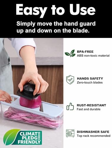 Professional Mandoline Slicer for Kitchen, Multi Purpose Vegetable Slicer Cutter, Vegetable Cutter Onion Cutter for Veggie Fruit Cheese