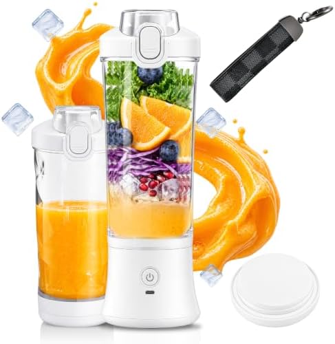 CC Store Portable Blender 20 Oz with USB-C Rechargeable Design,LED Light by CCStore