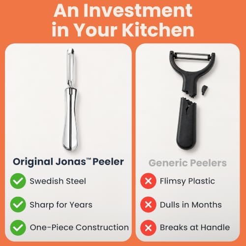 Original Jonas Vegetable Peeler, 2 Pack - Made In Sweden