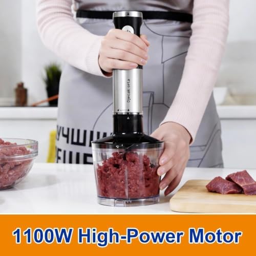 Upgrand 1100W 5-in-1 Immersion Blender Handheld, Black