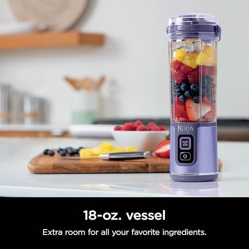 Ninja Blast Portable Blender, Cordless,18oz Vessel, Galaxy Purple, BC151GP - Image 3