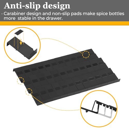 Spice Drawer Organizer Expandable 36 PCS