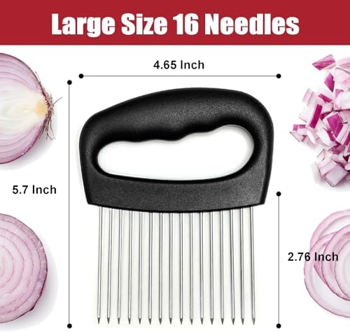 Extra-Large Onion Slicer – 304 Steel 16-Needle Cutter for Kitchen - Image 2