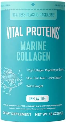 Marine Collagen Peptides Powder Supplement, 7.8oz