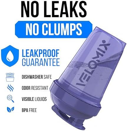 VELOMIX 2 Pack 20oz Protein Shaker Bottle for Protein Mixes, Lavender Glow - Image 3