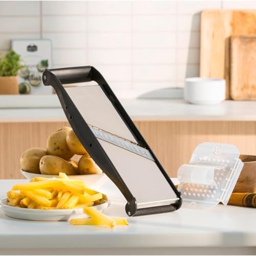 BRON COUCKE Professional Mandoline - Stainless Steel - Slices Fruits and Vegetables - French Fries and Julienne - Adjustable Thickness - Image 6