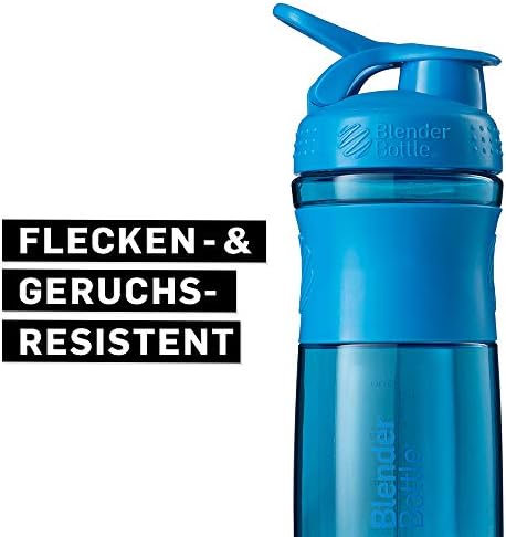 BlenderBottle SportMixer Tritan Grip Shaker Bottle, Cyan/Cyan, 20-Ounce (C01649) - Image 6