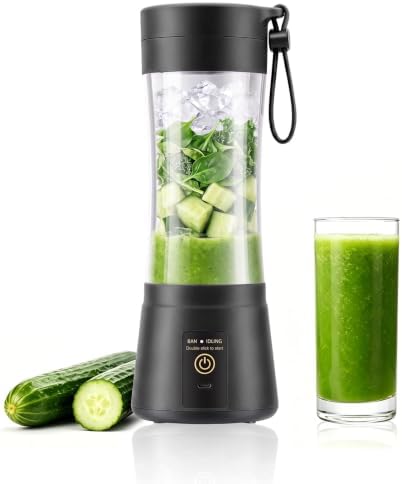 Personal Size Smoothies Blender Portable - 380ML Mini Travel Blender by cberhrik