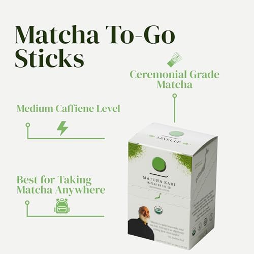 Dr. Weil Matcha Kari Organic Matcha Sticks - Ceremonial Grade - 24 Packets - Image 3