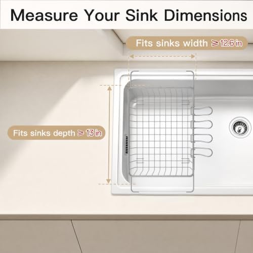 Dish Drying Rack, 2 Pack Dish Drainer with Cup Holder