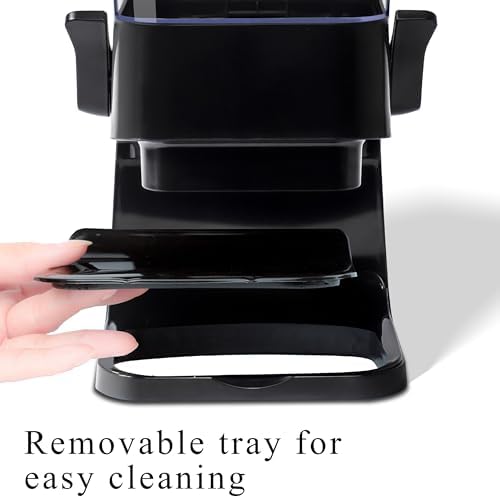 Cereal Dispenser Countertop, 5L Kitchen Organization Cereal Containers Storage, Desktop Candy Dispenser Plastic Cereal Dispenser, Snack Containers Can Hold Granola, Dry Food, Grain (Black, 3Pc)