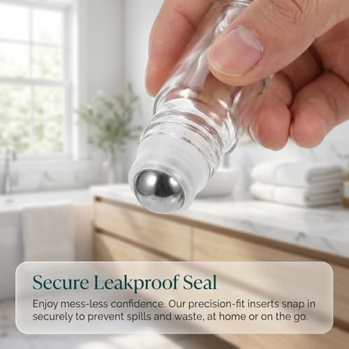 Stainless Steel Roller Ball Inserts 20 Pcs for Essential Oil Bottles - Image 2