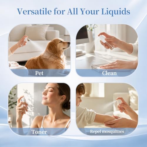 YIERSO Refillable Spray Bottles 1oz 30ml 4-Pack Small Travel Bottle - Image 6