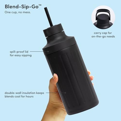 Beast Mighty 850 Stainless Steel Personal Blender, Carbon Black, 850W - Image 5