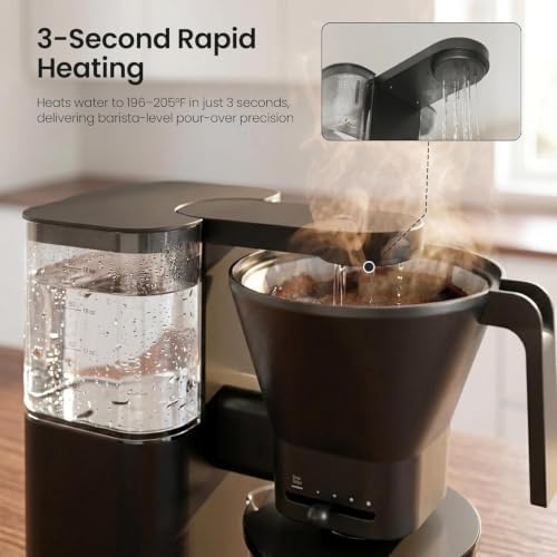 SCA-Certified 8-Cup Drip Coffee Maker with Pour-Over Control
